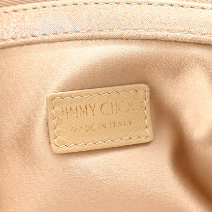 Jimmy Choo Shimmer Suede Chandra Clutch Sand 6 of 10