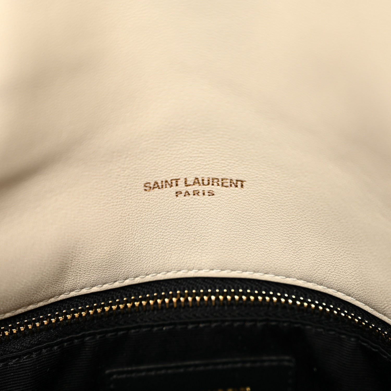 Saint Laurent Lambskin Quilted Small Loulou Puffer Monogram Chain Satchel Crema Soft 8 of 10