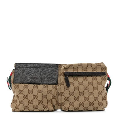 Gucci Monogram Web Belt Bag Dark Brown 1 of 15