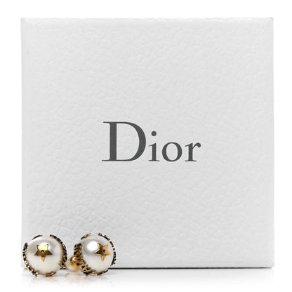 Christian Dior Pearl J'Adior Mise En Dior Tribal Earrings Gold 5 of 5
