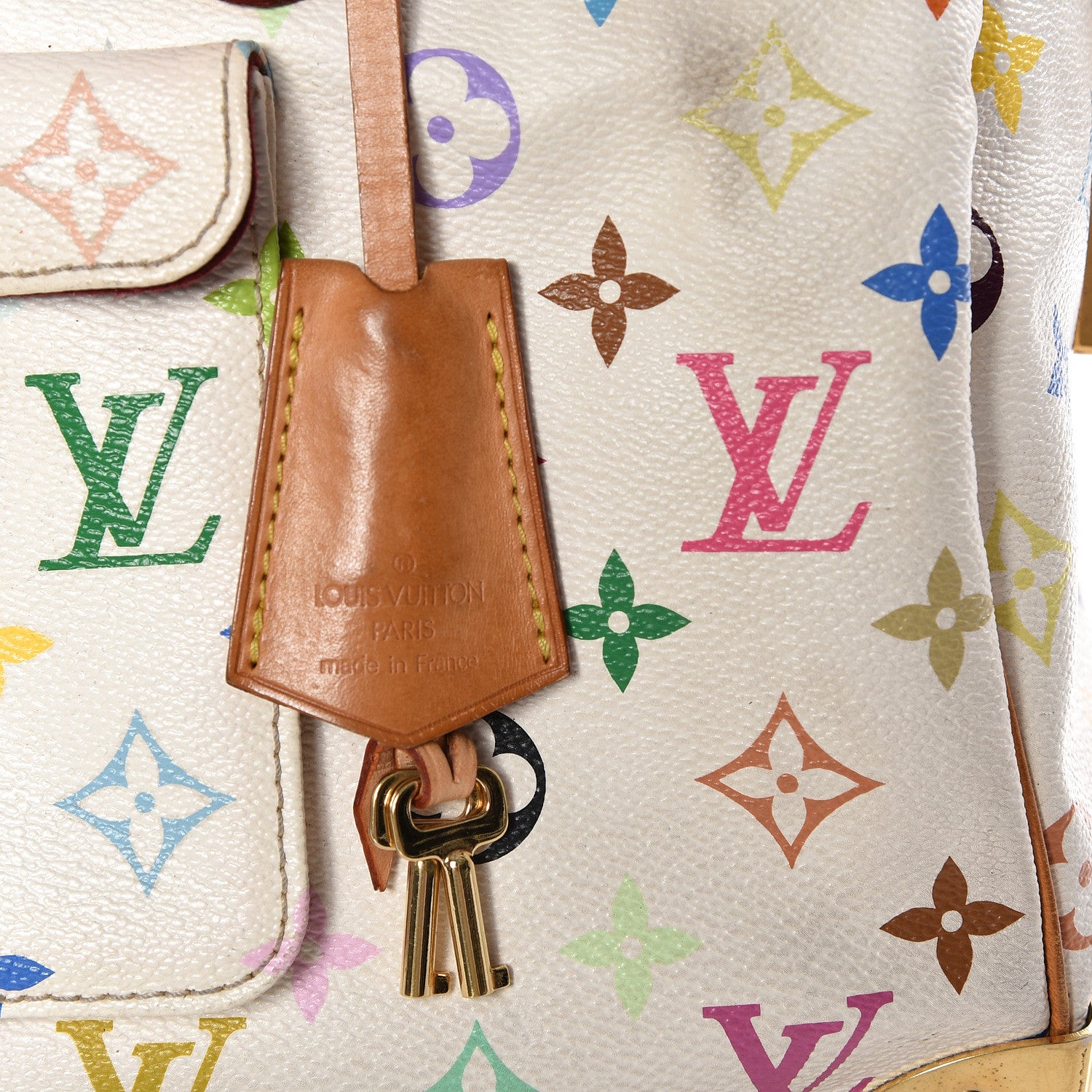 Louis Vuitton Monogram Multicolor Speedy 30 White 8 of 10