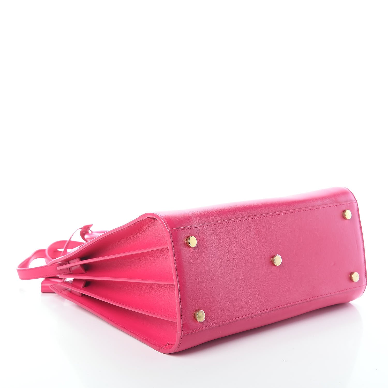 Saint Laurent Calfskin Small Sac De Jour Lipstick Fuchsia 3 of 7