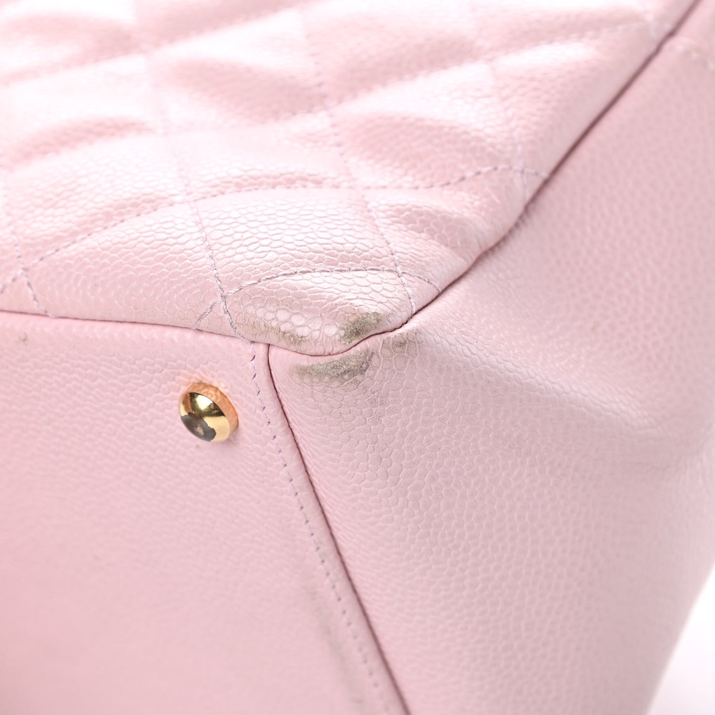 Caviar Quilted Petit Timeless Shopping Tote PTT Pink