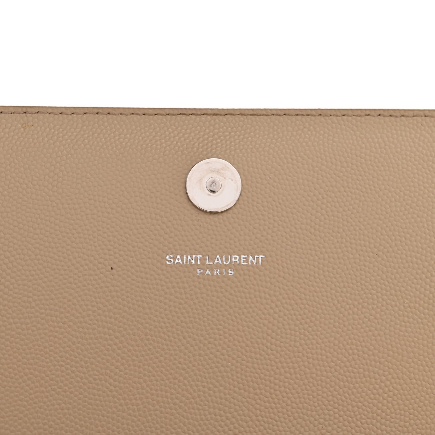 Grain De Poudre Classic Kate Monogram Clutch Nude Powder