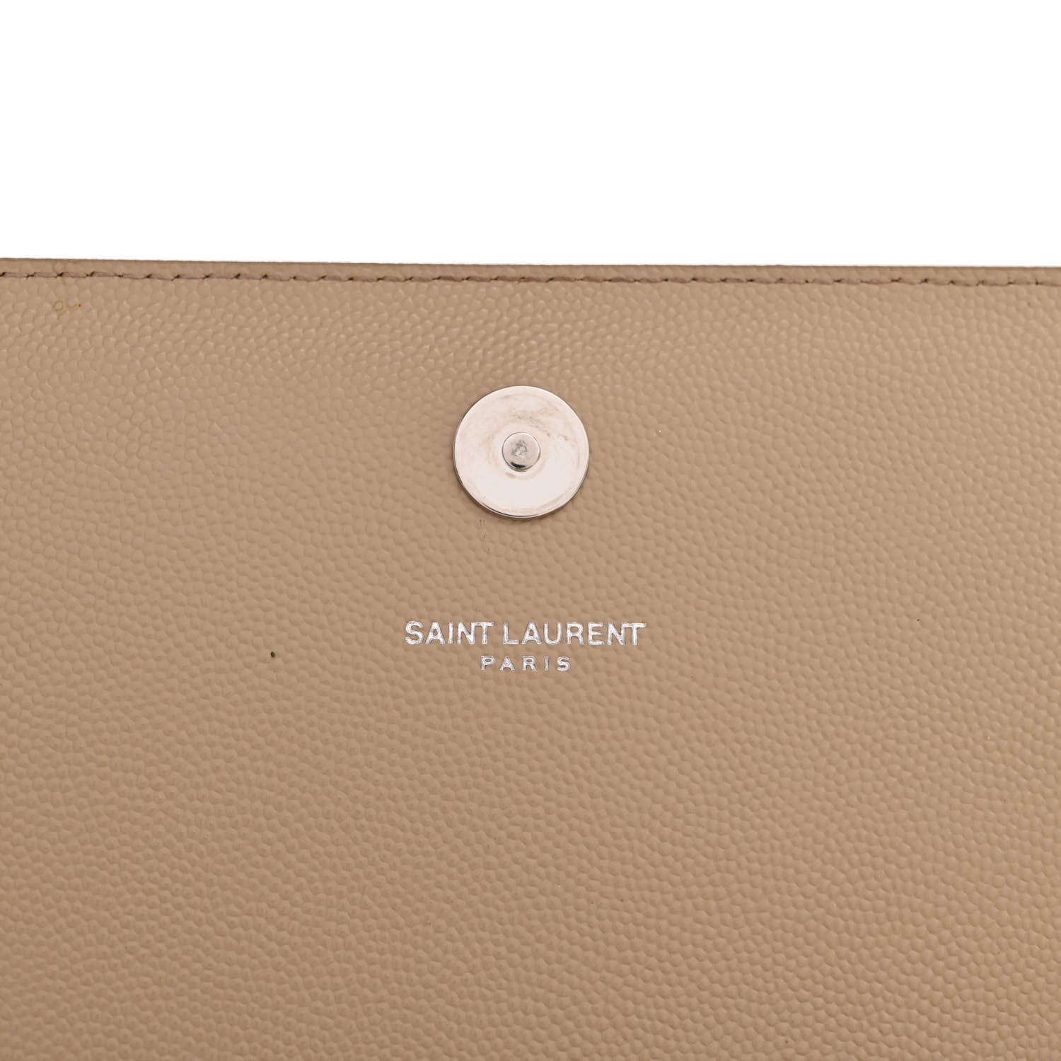 Saint Laurent Grain De Poudre Classic Kate Monogram Clutch Nude Powder 6 of 15