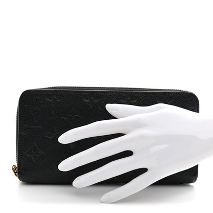 Louis Vuitton Empreinte Zippy Wallet Black 2 of 9