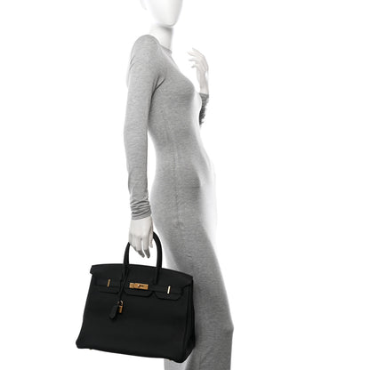 Hermes Togo Birkin 35 Black 2 of 12