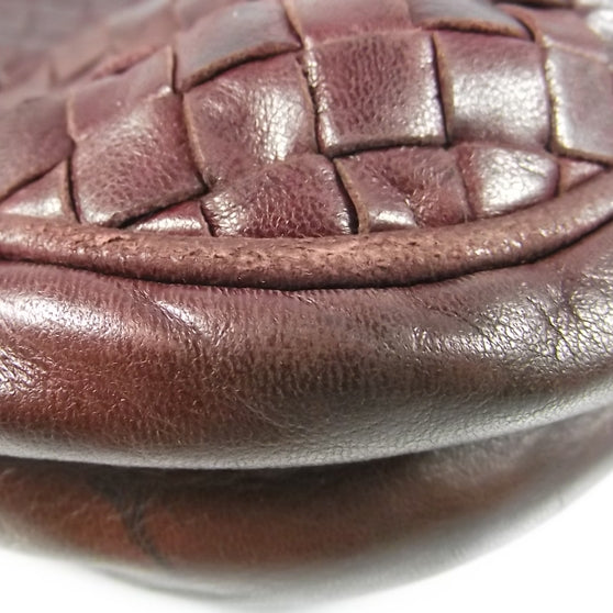 Bottega Veneta Vintage Woven Leather Shoulder Bag Ebano 9 of 9