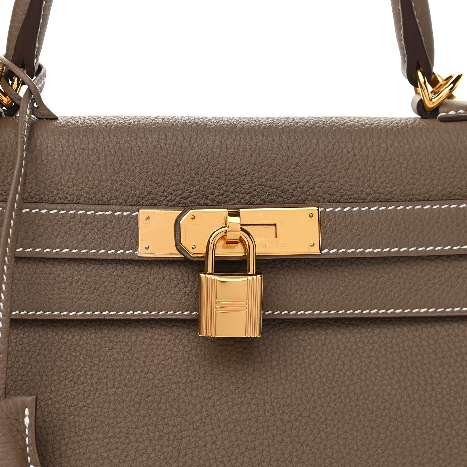 Hermes Togo Kelly Retourne 28 Etoupe 10 of 10