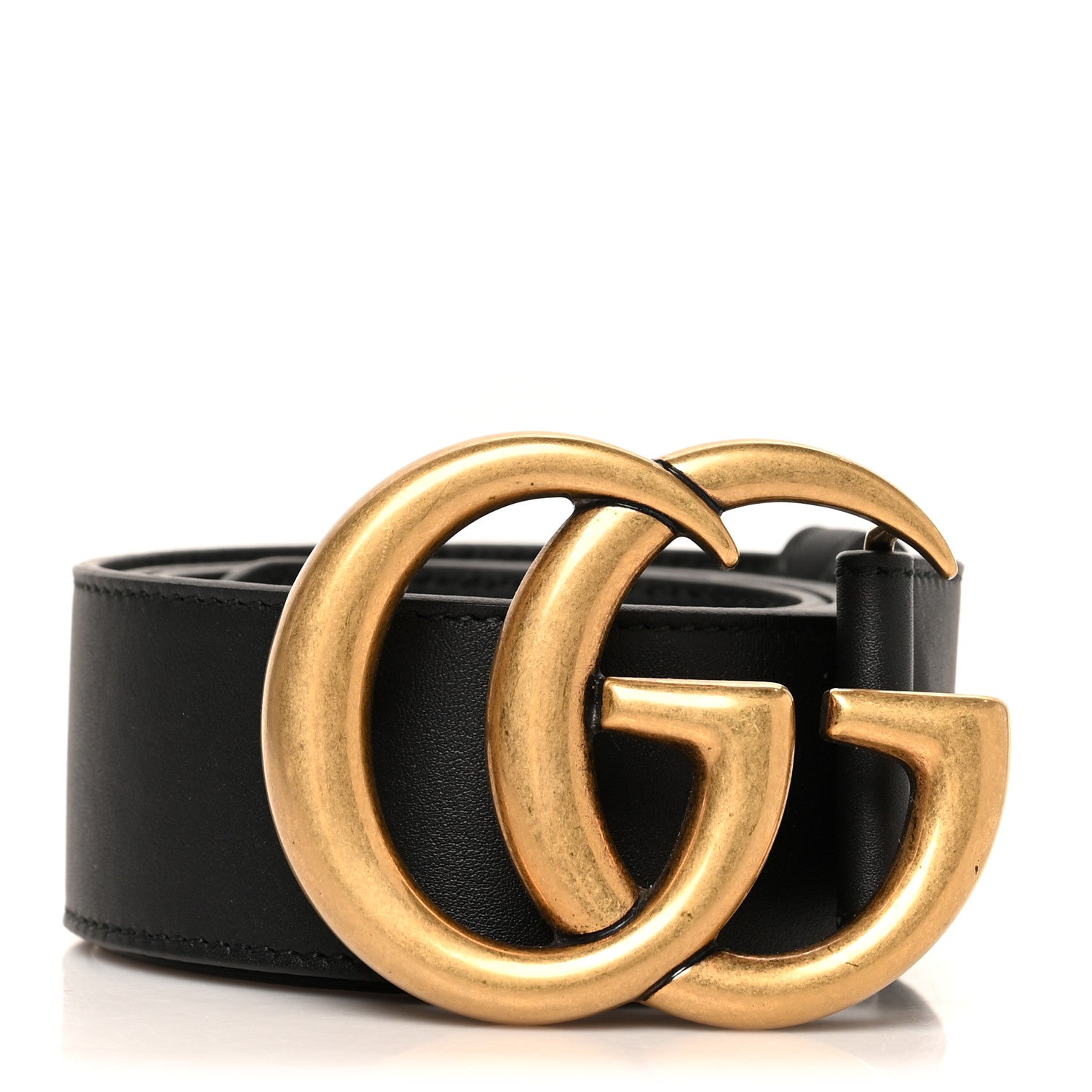 Gucci Calfskin Double G 40mm Belt 80 32 Black 1 of 5