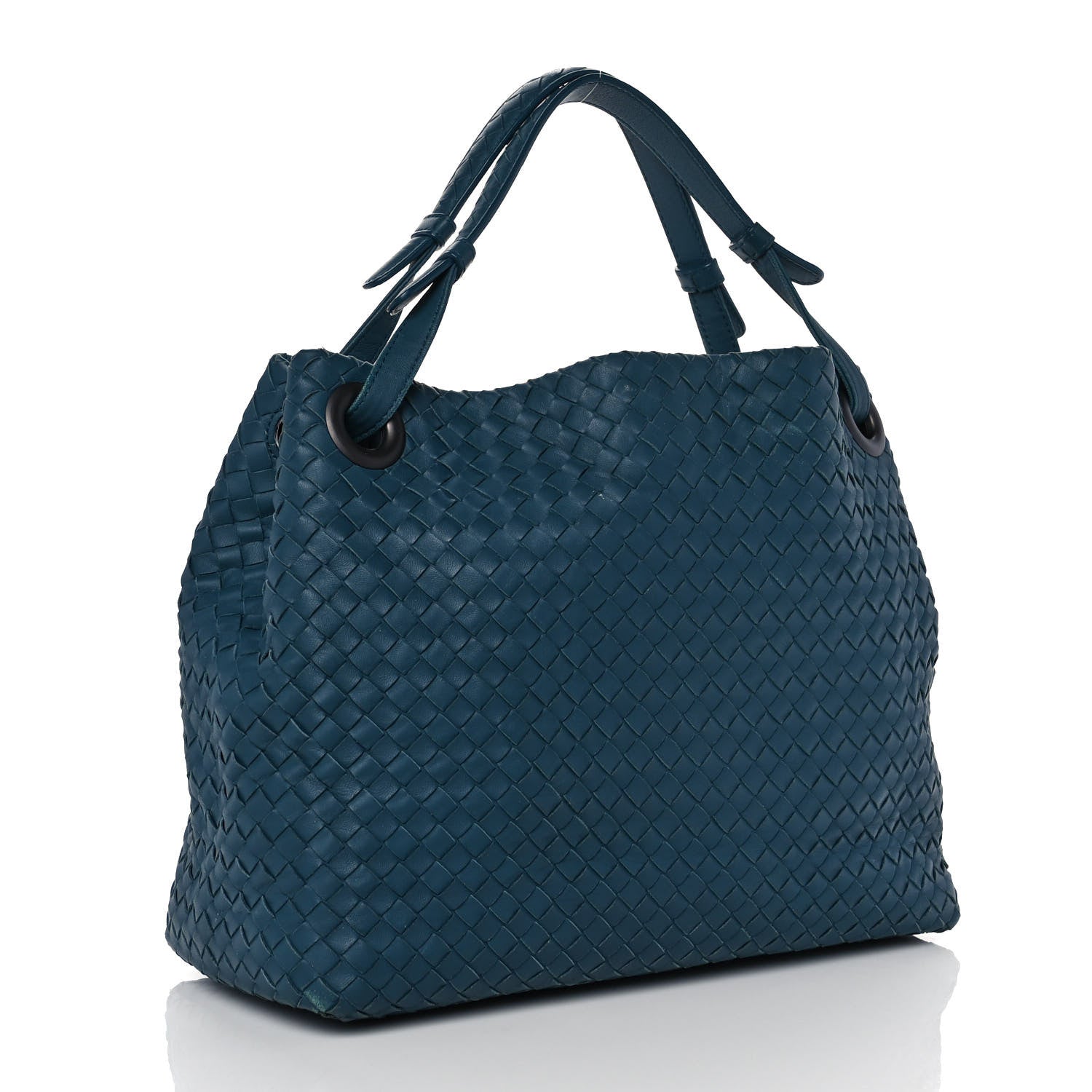 Bottega Veneta Nappa Intrecciato Medium Garda Bag Blue 3 of 11