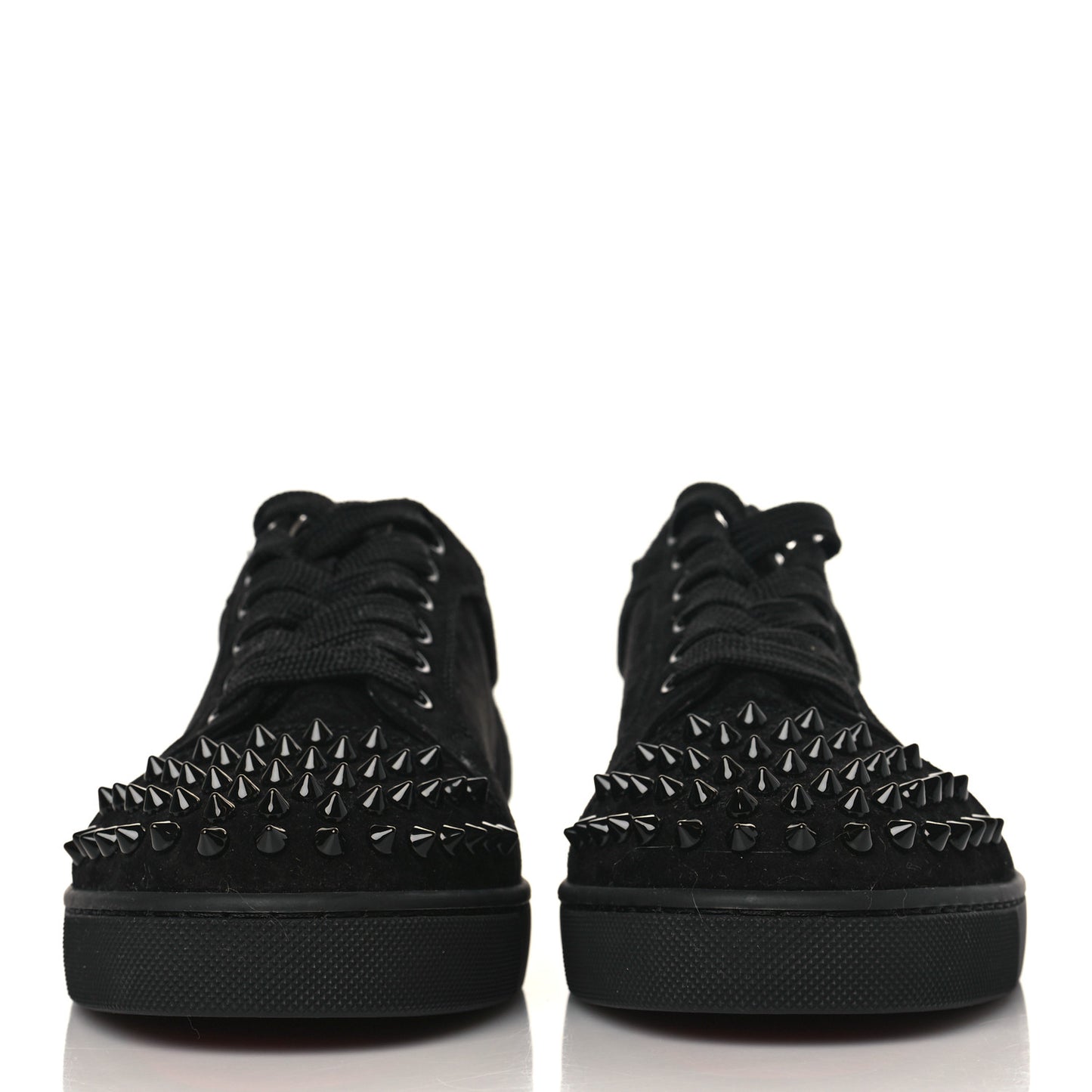Suede Louis Junior Spikes Flat Sneakers 39.5 Black