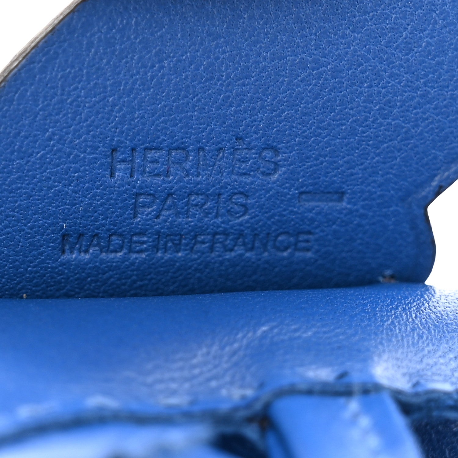 Hermes Milo Lambskin Lizard Touch Grigri Rodeo Pegase Horse Bag Charm PM Bleu France 4 of 4