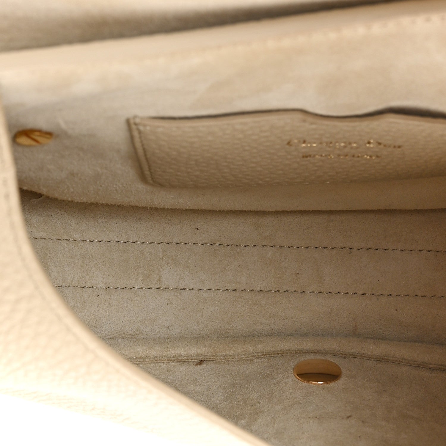 Christian Dior Grained Calfskin Medium Bobby Flap Beige 5 of 13