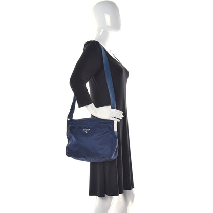 Prada Nylon Vela Messenger Bag Baltico 2 of 13