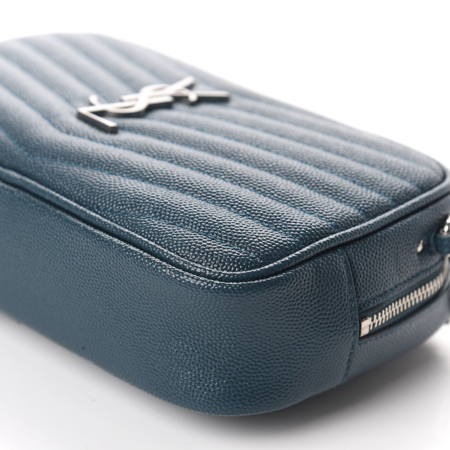 Grain De Poudre Matelasse Monogram Mini Lou Camera Bag Petrol Green
