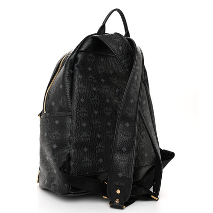 MCM Visetos Studded Medium Dual Stark Backpack Black 4 of 15
