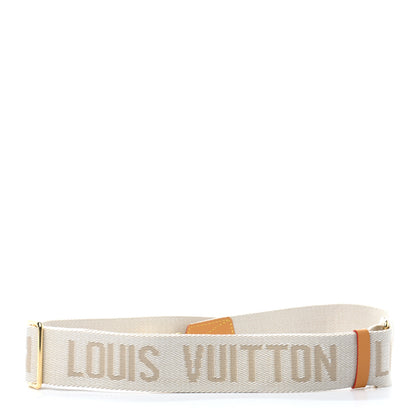 Louis Vuitton Jacquard Monogram Adjustable Shoulder Strap Snow 4 of 4
