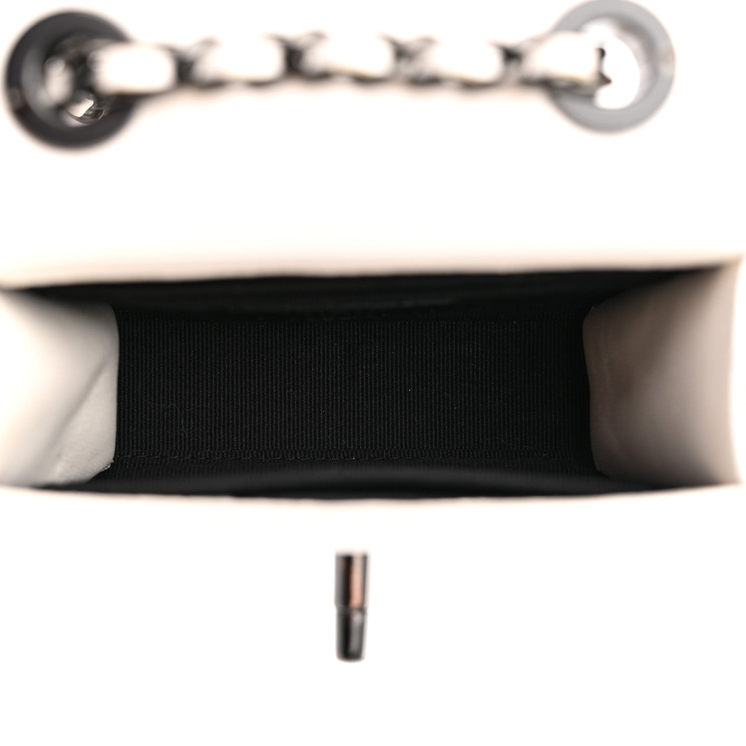 Chanel Lambskin Quilted Mini Trendy CC Clutch With Chain White 5 of 10