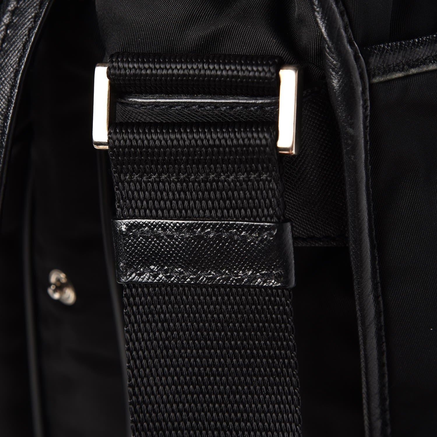 Prada Tessuto Nylon Saffiano Messenger Bag Nero Black 9 of 11