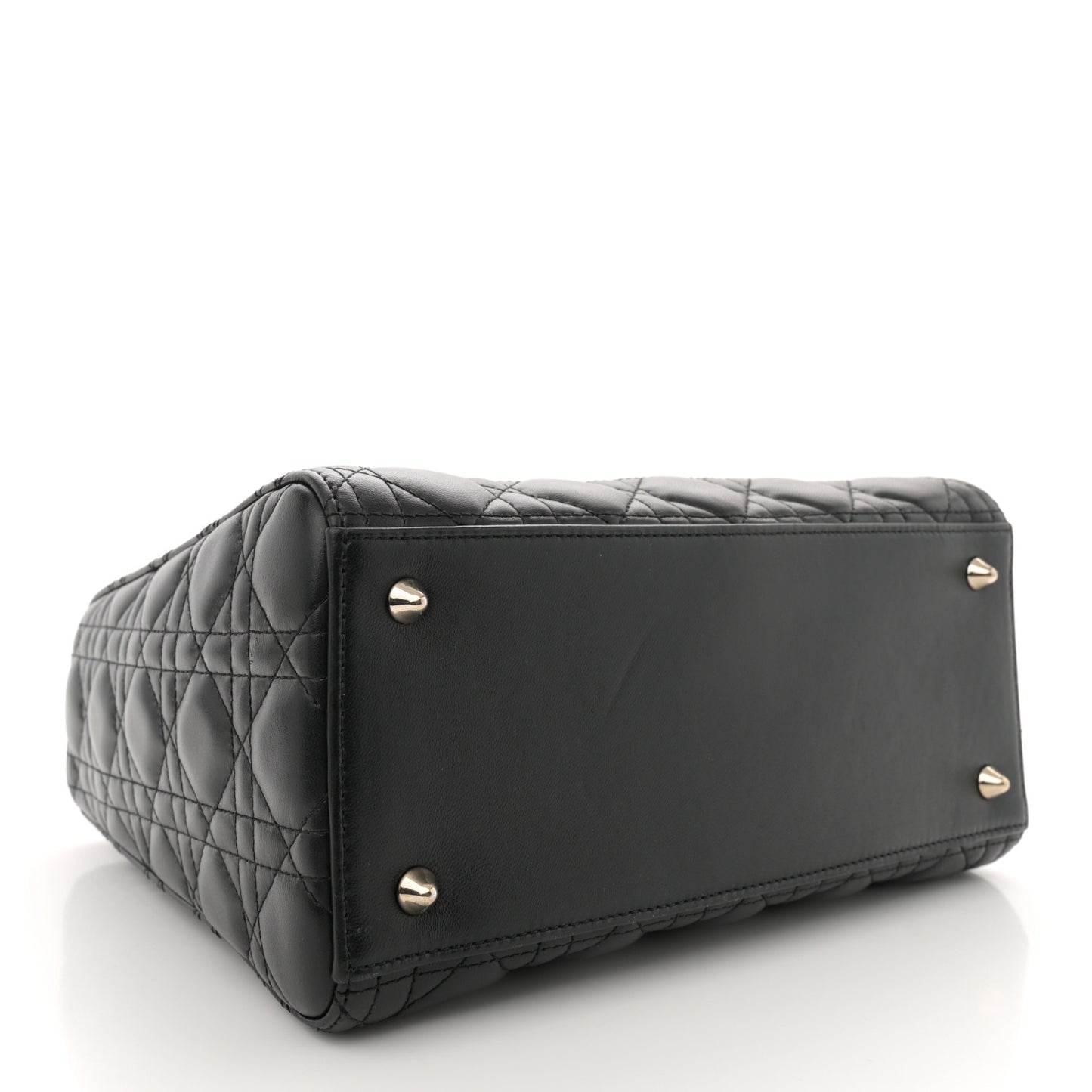 Lambskin Cannage Medium Lady Dior Black