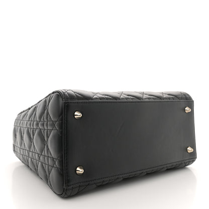 Christian Dior Lambskin Cannage Medium Lady Dior Black 4 of 11
