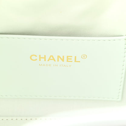 Chanel Caviar Quilted Mini Chanel 25 Handbag Light Blue 10 of 21