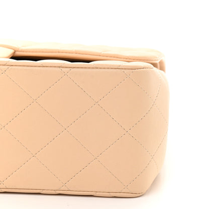 Chanel Lambskin Quilted Jumbo Double Flap Beige 9 of 10