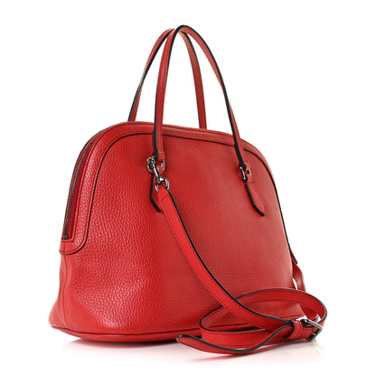 Gucci Dollar Calfskin Medium Dome Bag Sporting Red 3 of 10