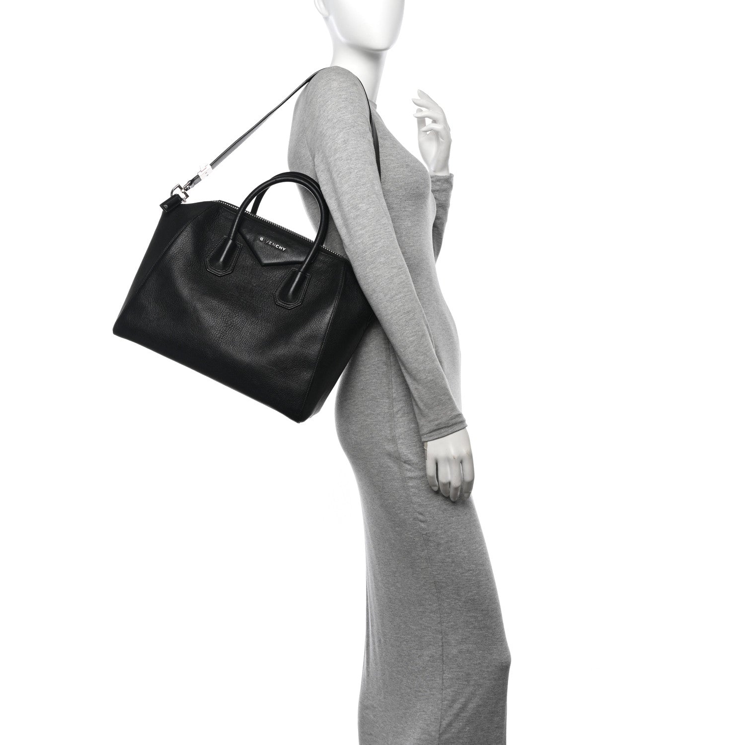 Givenchy Sugar Goatskin Medium Antigona Black 2 of 13