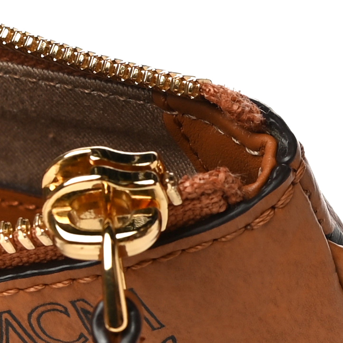 Visetos Medium Crossbody Pouch Cognac