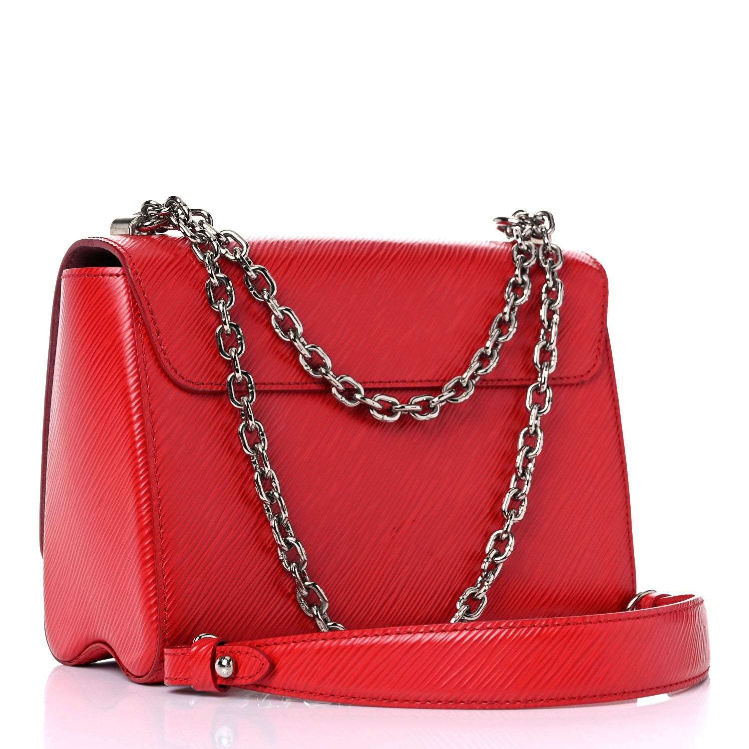 Louis Vuitton Epi Twist Shoulder Bag MM Coquelicot 3 of 22