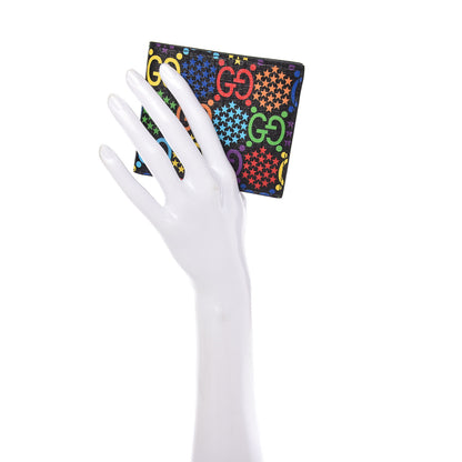 Gucci GG Supreme Monogram Psychedelic Bi-Fold Wallet Black Multicolor 2 of 8