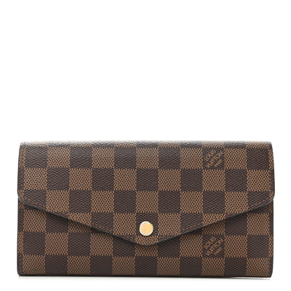 Louis Vuitton Damier Ebene Sarah Wallet NM 1 of 7