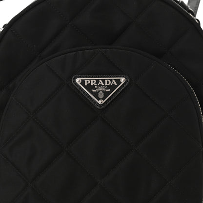 Prada Nylon Tessuto Impuntu Quilted Backpack Black 7 of 9