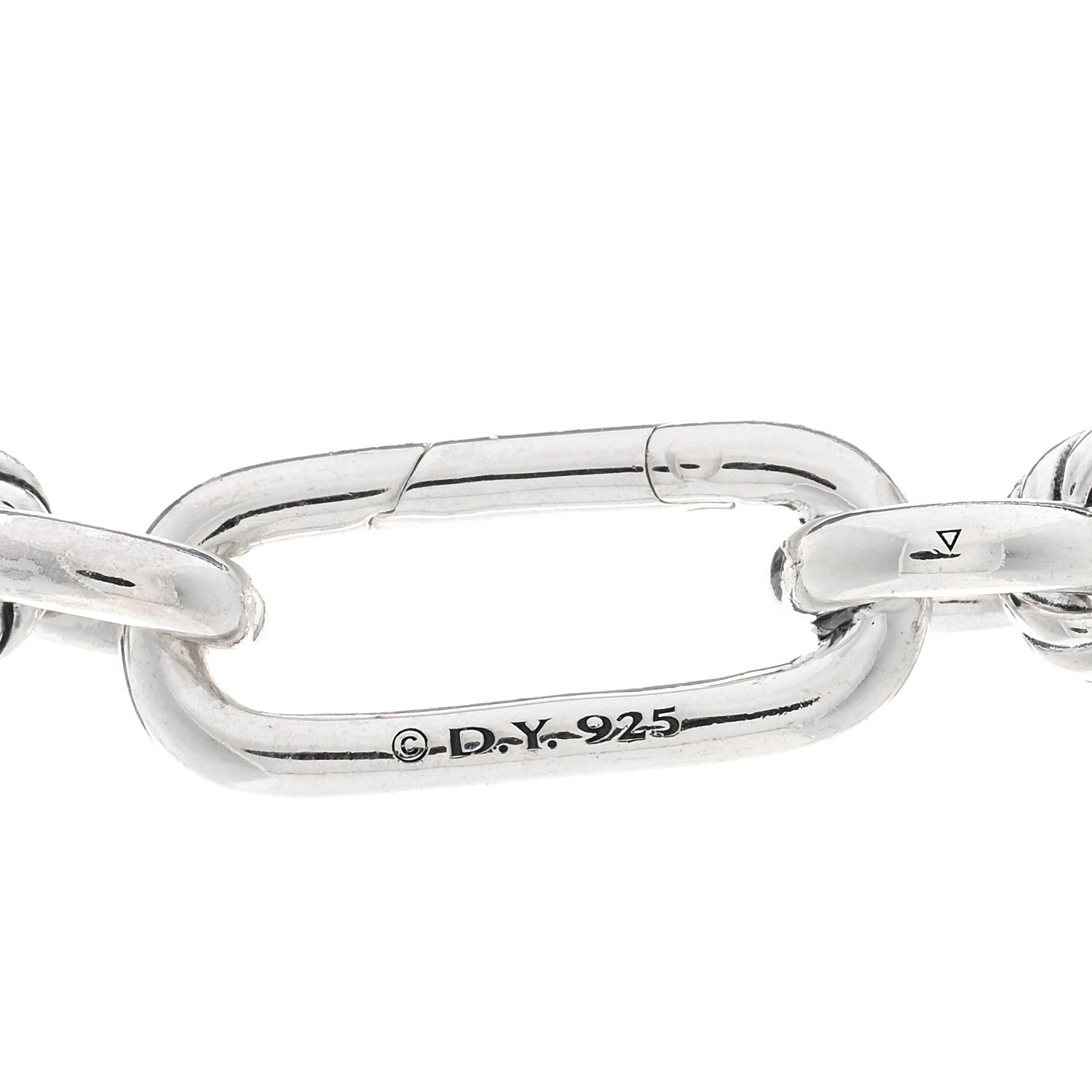 David Yurman Sterling Silver Diamond Lexington Chain Necklace 4 of 4