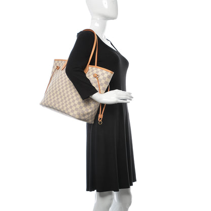 Louis Vuitton Damier Azur Neo Neverfull MM Rose Ballerine 2 of 11