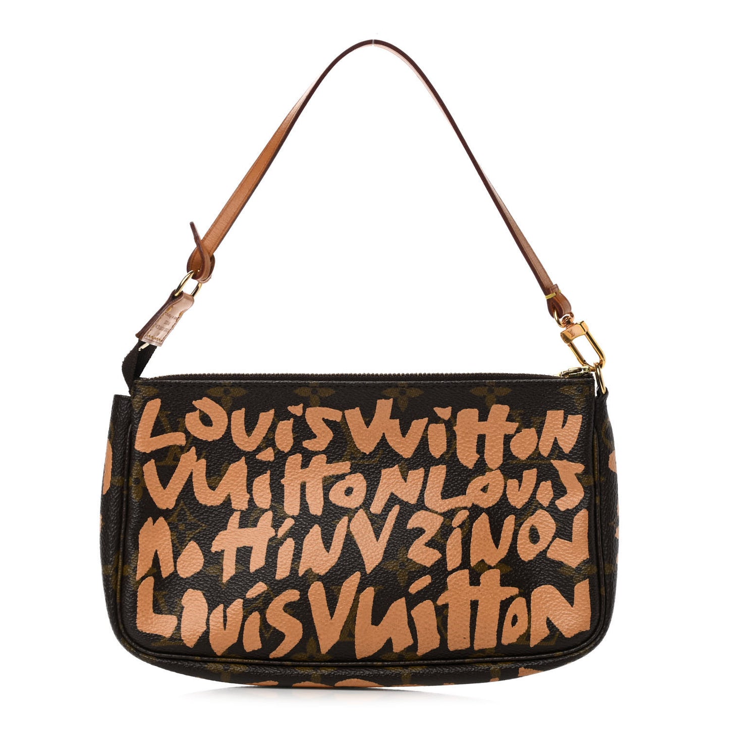 Monogram Graffiti Pochette Accessories Peach