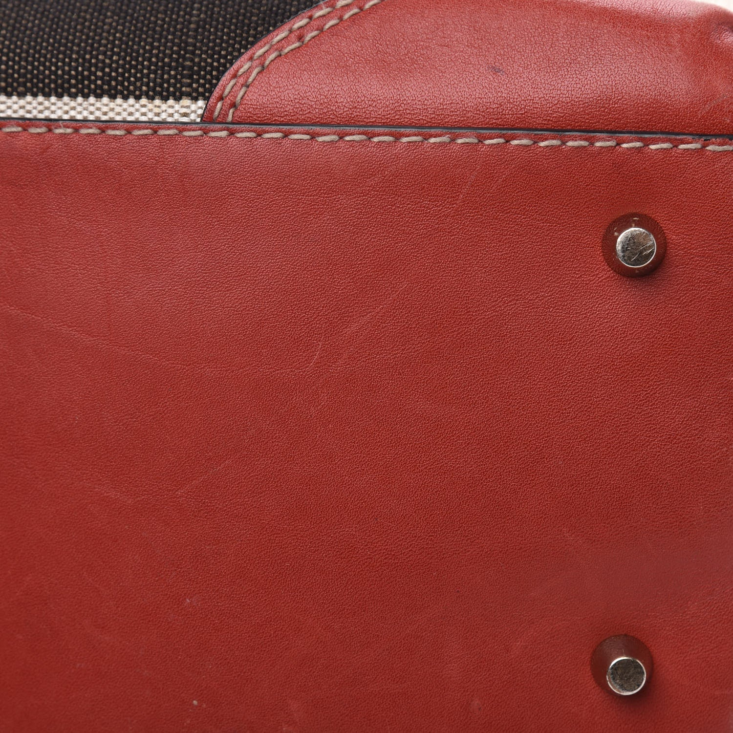 Burberry Canvas Mega Check Medium Maidstone Cadmium Red 11 of 12
