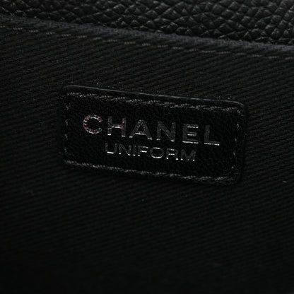Chanel Grained Calfskin Quilted 2.55 Reissue Flap Belt Bag Clutch Black 6 of 11