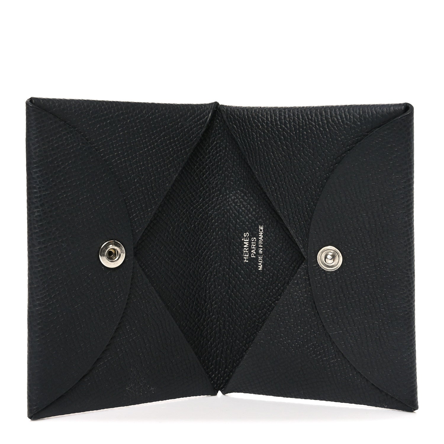 Hermes Epsom Calvi Card Case Black 5 of 7