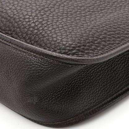 Hermes Taurillon Clemence Evelyne GM Chocolate 15 of 15