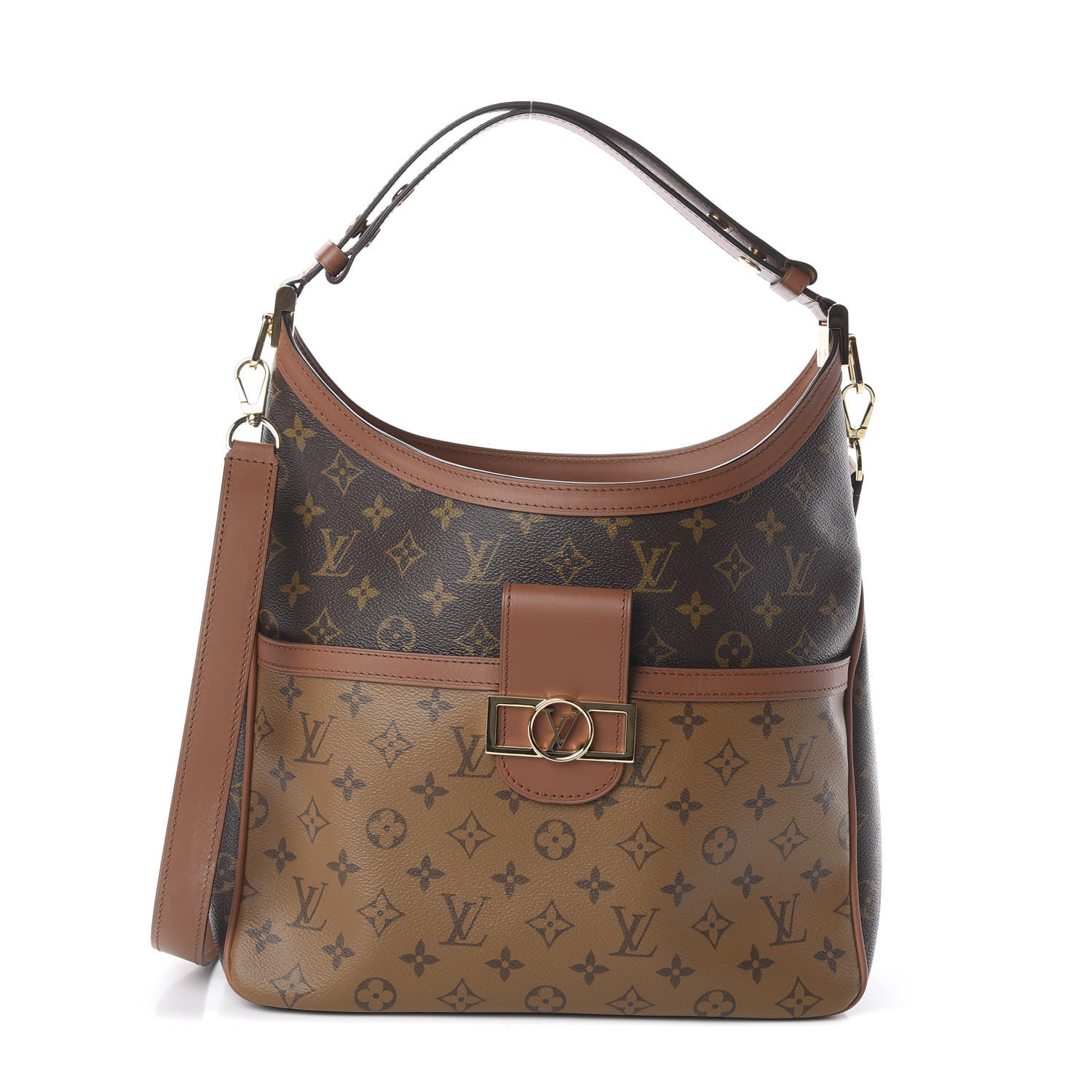 Louis Vuitton Reverse Monogram Dauphine Hobo MM 1 of 8