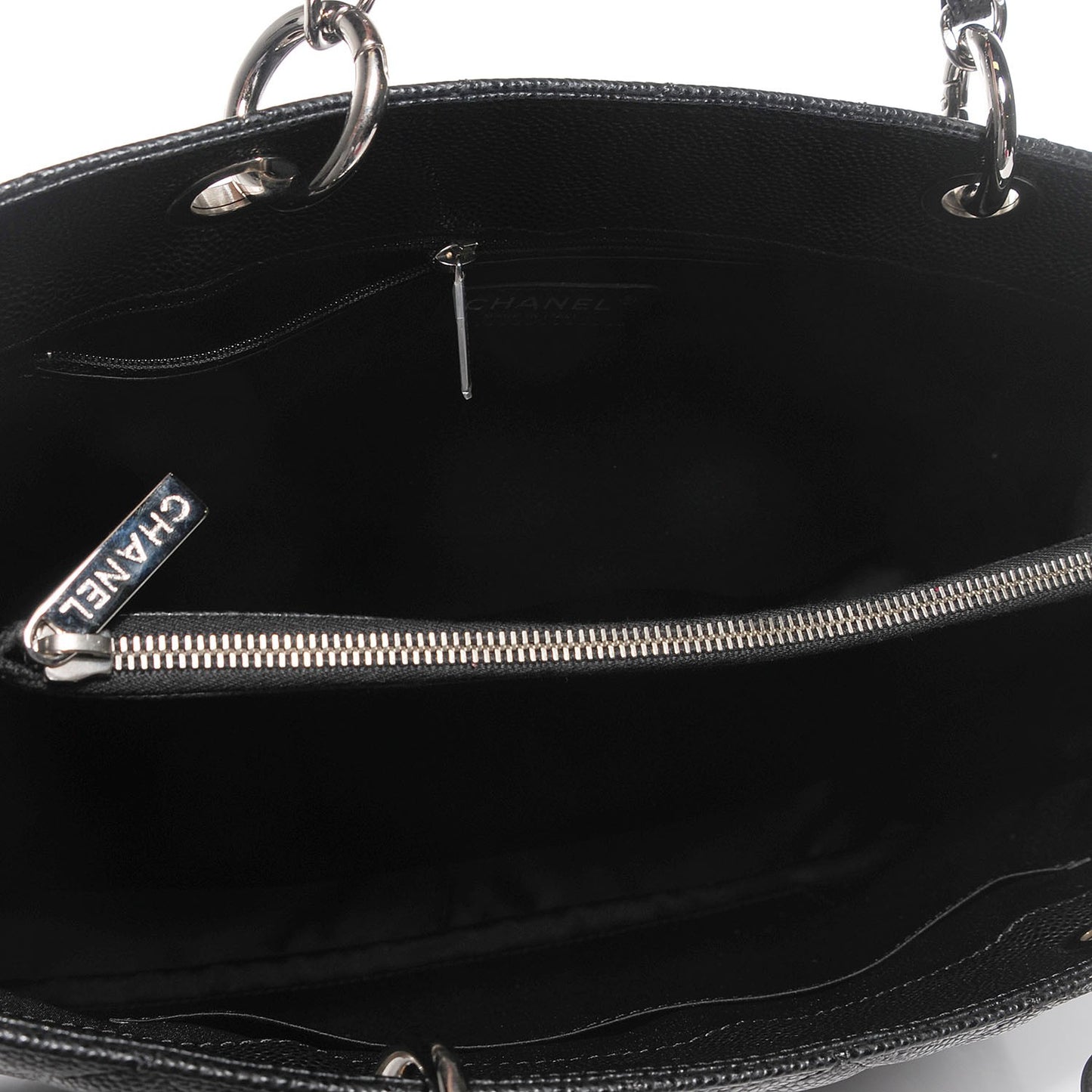 Caviar Quilted Grand Shopping Tote GST Black