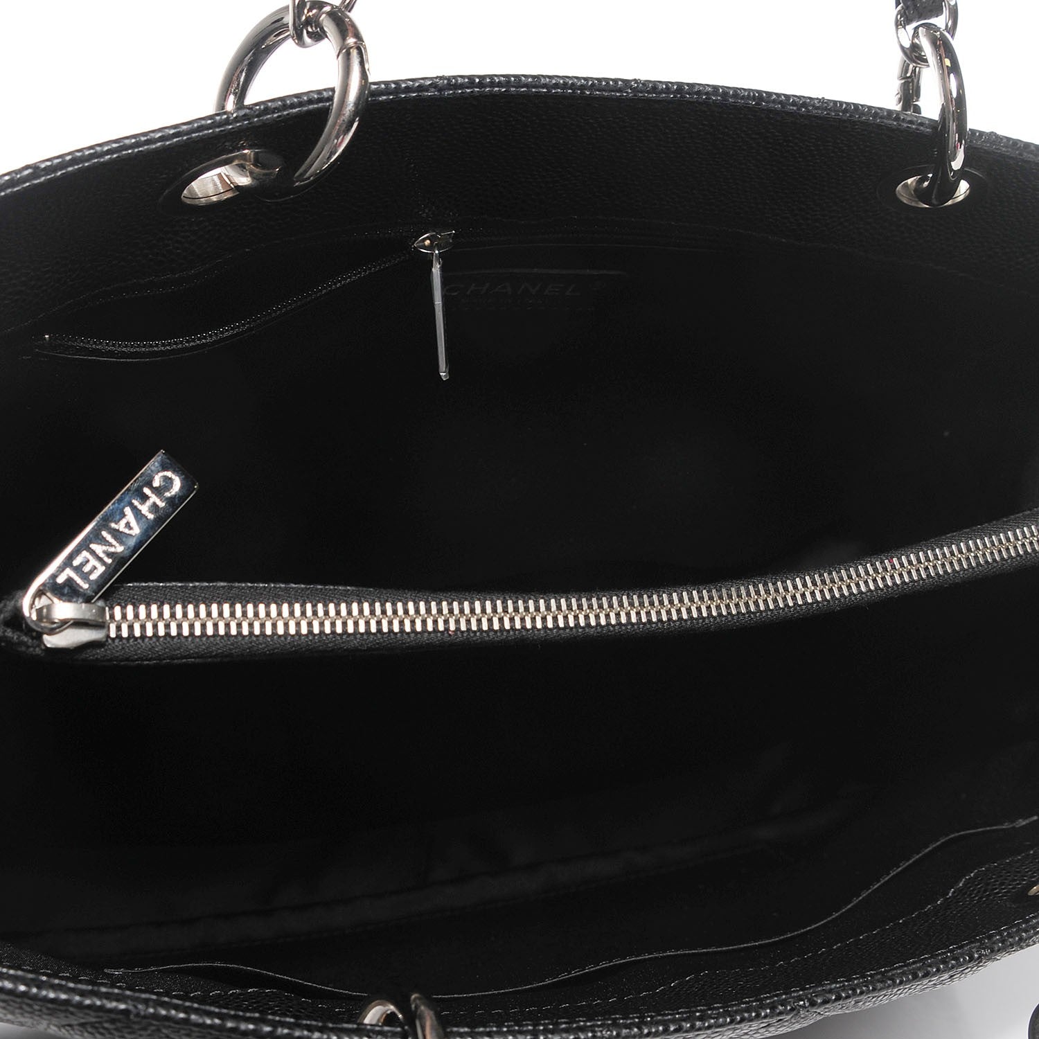Chanel Caviar Quilted Grand Shopping Tote GST Black 5 of 7