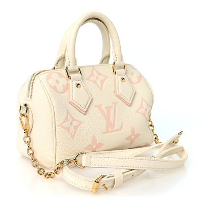 Louis Vuitton Empreinte Monogram Giant Speedy Bandouliere 20 Latte Chamallow 3 of 11