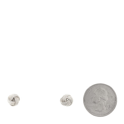 Tiffany Sterling Silver Twist Knot Earrings 2 of 4