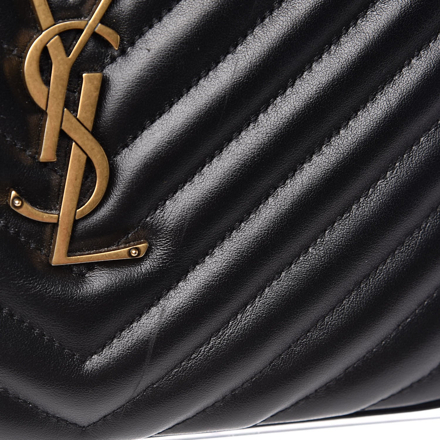 Saint Laurent Calfskin Matelasse Monogram Lou Camera Bag Black 11 of 11