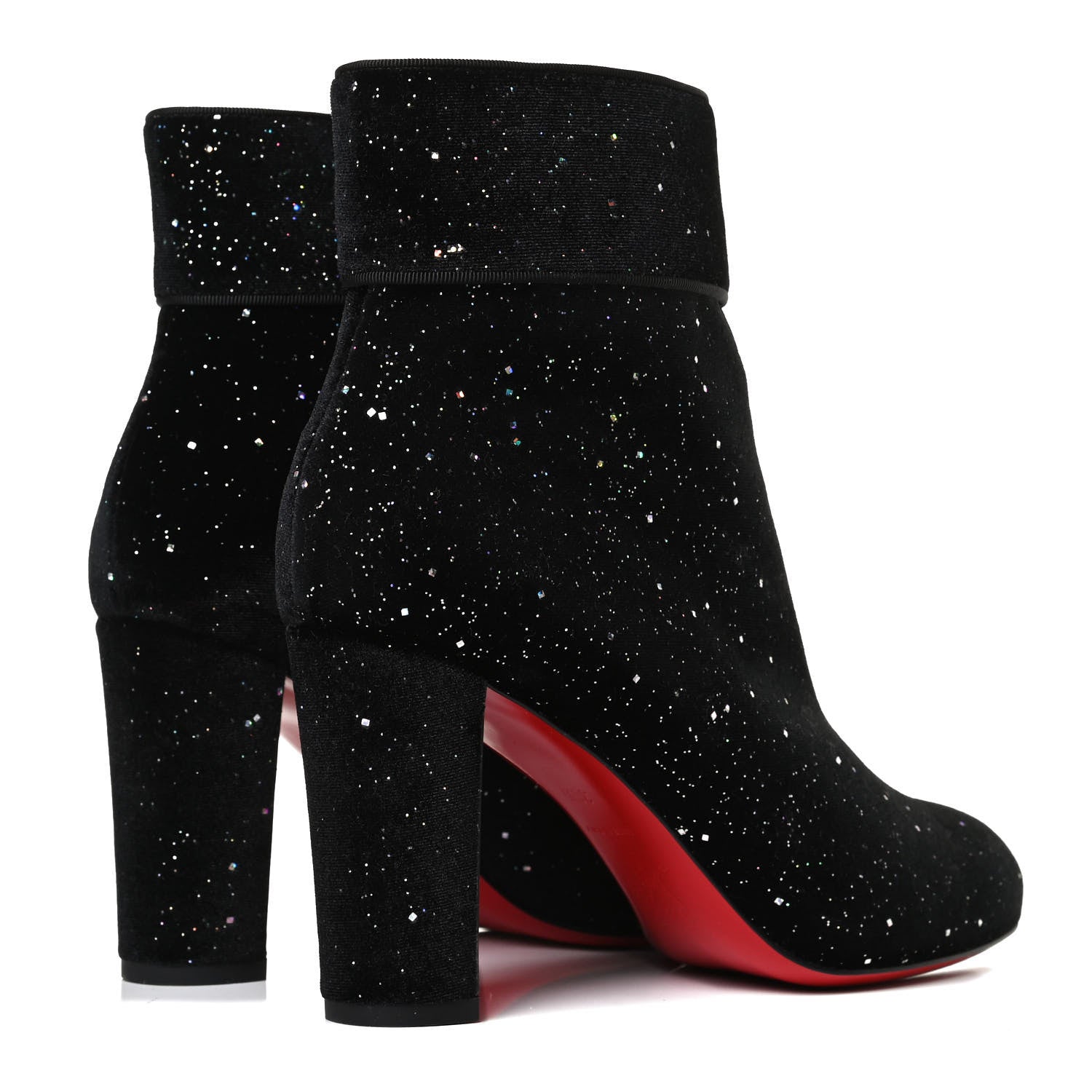 Christian Louboutin Velvet Galactica Moulamax 85 Booties 38.5 Black 4 of 11
