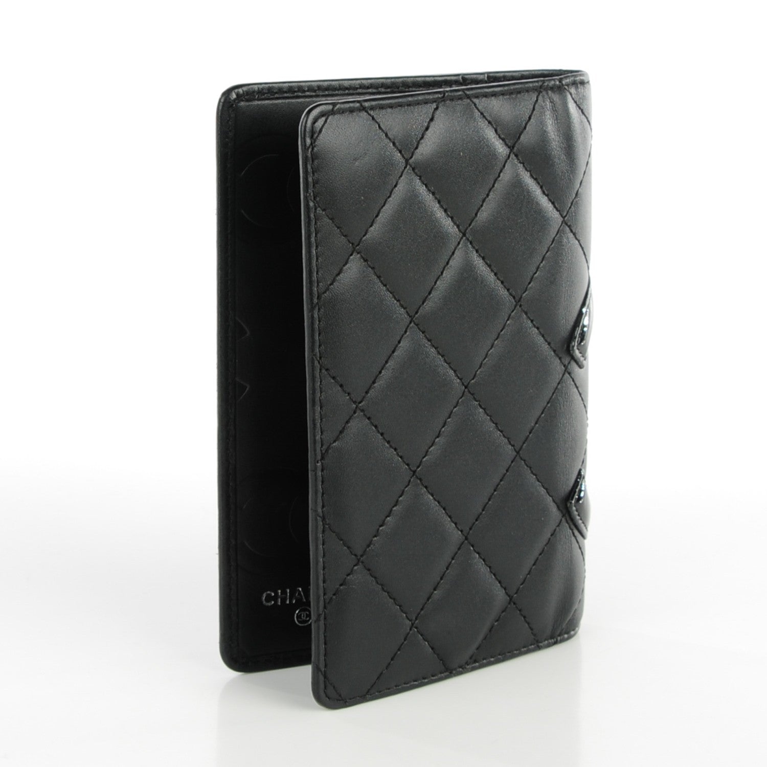 Chanel Calfskin Quilted Small Cambon Agenda Planner Black 3 of 8
